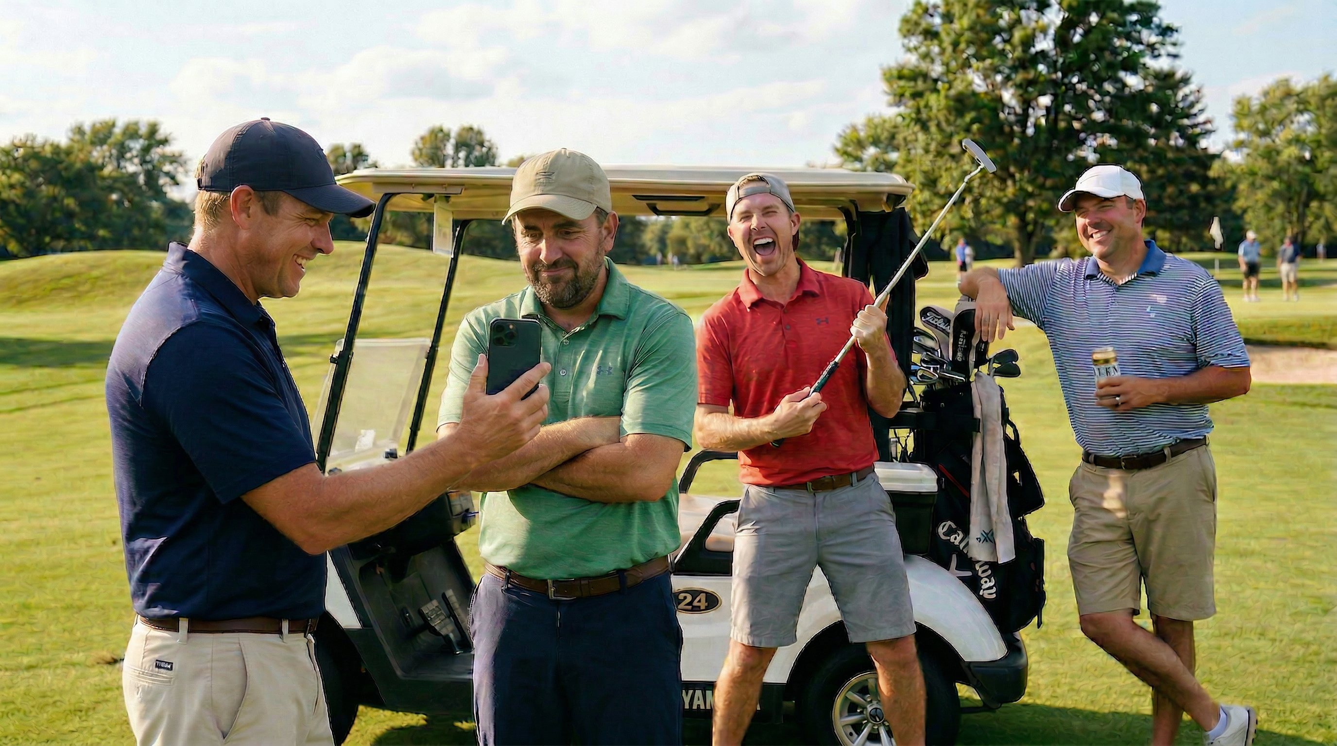 Golf round with the crew